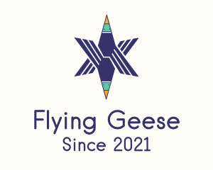 Geese - Star Farm Duck logo design