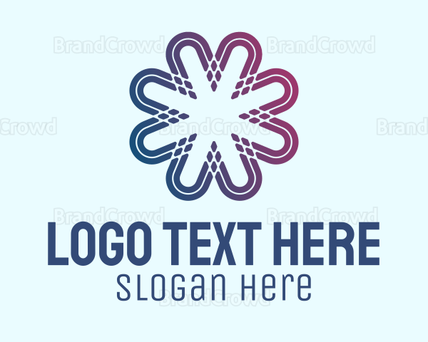 Gradient Flower Pattern Logo