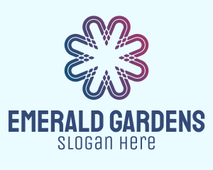 Gradient Flower Pattern  logo design