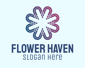 Gradient Flower Pattern  logo design