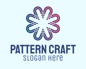 Gradient Flower Pattern  logo design