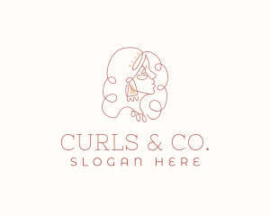 Jewelry Luxury Curl logo design