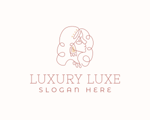 Jewelry Luxury Curl logo design