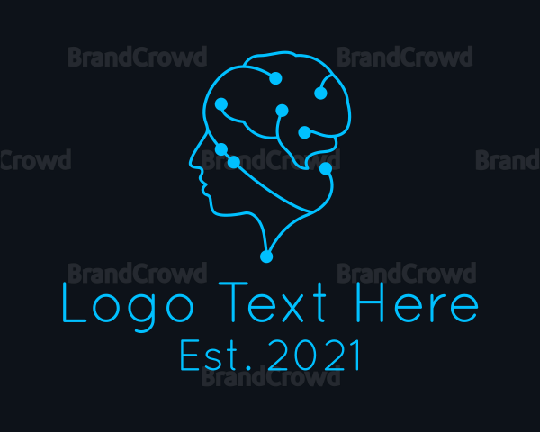 Brain Circuit Mind Logo