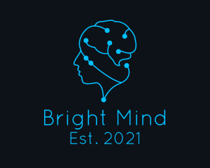 Study - Brain Circuit Mind logo design