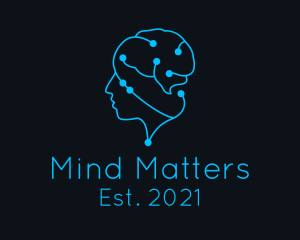 Brain - Brain Circuit Mind logo design