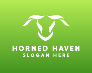 Leaf Animal Horns logo design