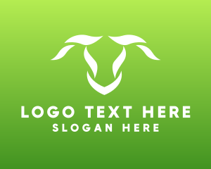 Abstract - Leaf Animal Horns logo design