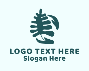 Plantation - Leaf Gardening Hands logo design