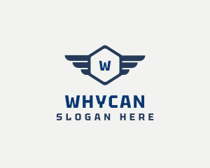 Cargo - Hexagon Flight Wings Logistics logo design