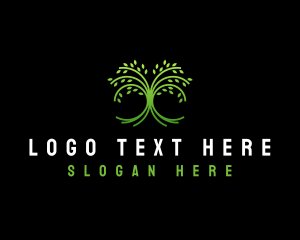 Vegan - Eco Tree Nature logo design