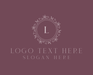 Home Decor - Floral Skincare Beauty logo design