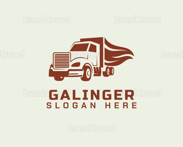 Transport Freight Truck Logo