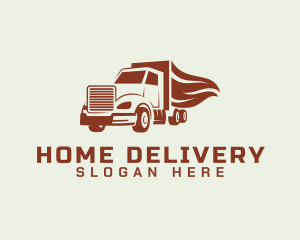 Transport Freight Truck logo design