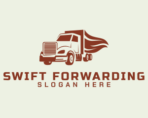 Transport Freight Truck logo design