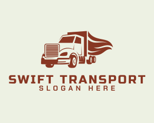 Transport Freight Truck logo design