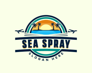 Tourist Beach Getaway logo design