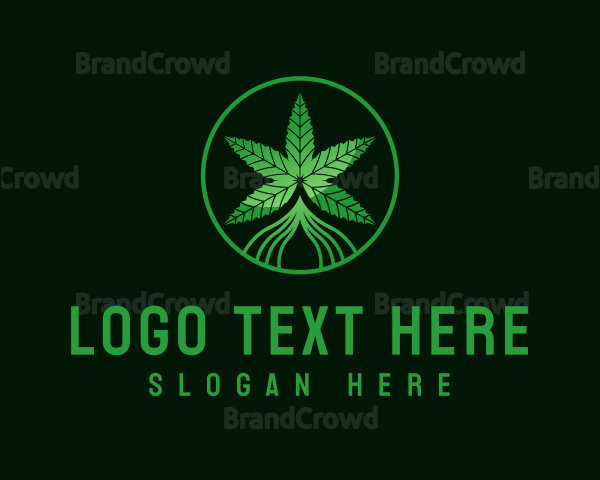 Herbal Hemp Plant Logo