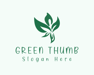 Green Plant Man logo design