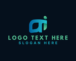 Letter Ai - Media Technology Software logo design