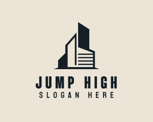 High Rise Building Realty logo design