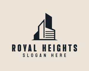 High Rise Building Realty logo design