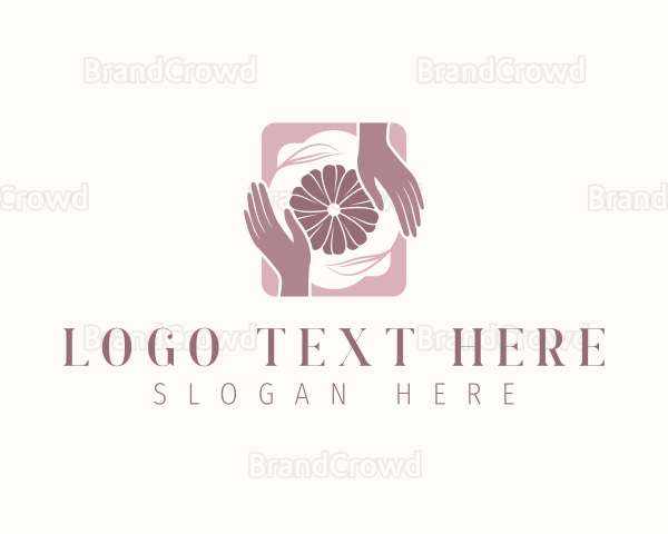 Eco Flower Hands Logo