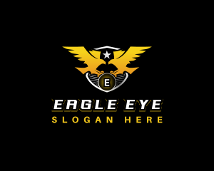 Eagle Wing Crest logo design