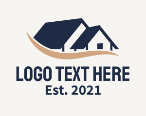 Roof - House Realty Broker logo design