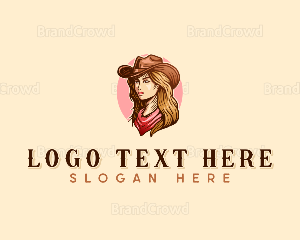 Western Cowgirl Rodeo Logo