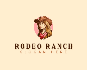 Western Cowgirl Rodeo logo design