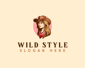 Western Cowgirl Rodeo logo design