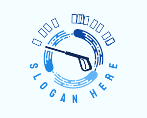 Drainage - Blue Water Washer logo design