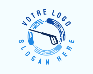 Washer - Blue Water Washer logo design