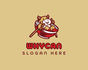 Cow - Chinese Ox Restaurant logo design