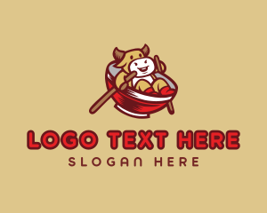 Cattle - Chinese Ox Restaurant logo design