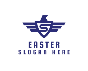 Clan - Eagle Shield Letter S logo design