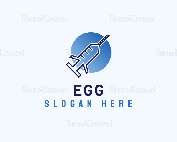 Healthcare Vaccine Syringe Logo