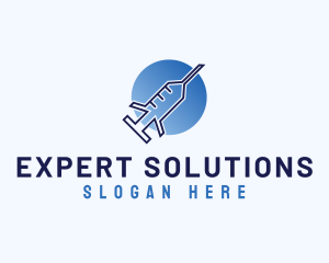 Specialist - Healthcare Vaccine Syringe logo design