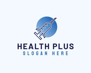 Healthcare Vaccine Syringe logo design