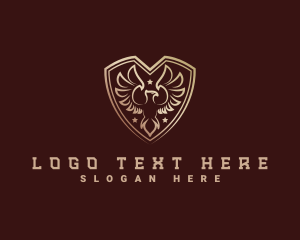 Heraldry - Luxury Eagle Crest logo design