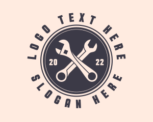 Fixing - Wrench Tool Hardware logo design