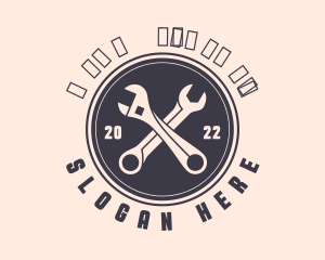 Wrench Tool Hardware Logo