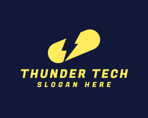 Thunder Medicine Pill logo design