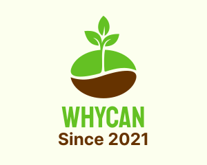 Coffee Farm - Plant Coffee Bean logo design