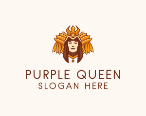 Mayan Queen Goddess logo design