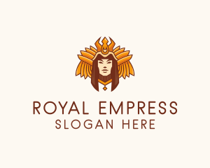 Empress - Mayan Queen Goddess logo design