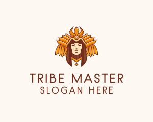 Mayan Queen Goddess logo design