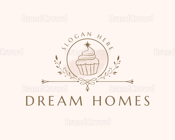 Sweets Cupcake Bakery Logo