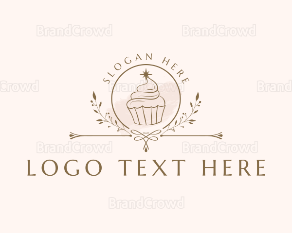 Sweets Cupcake Bakery Logo